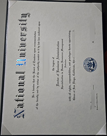 National University (California) diploma
