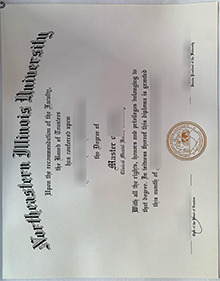 Northeastern Illinois University diploma certificate