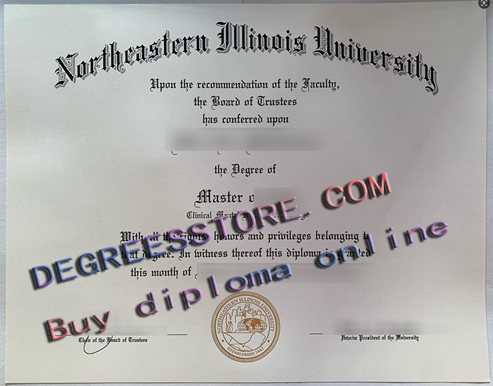 Northeastern Illinois University diploma