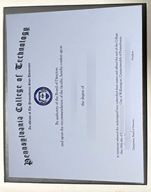 Pennsylvania College Of Technology Degree certificate