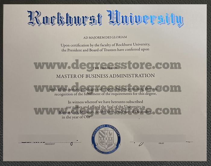Rockhurst University diploma