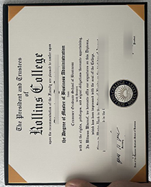 Rollins College degree sample