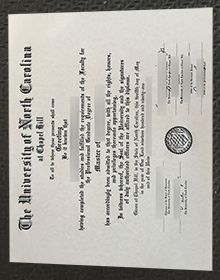 UNC Chapel Hill diploma sample