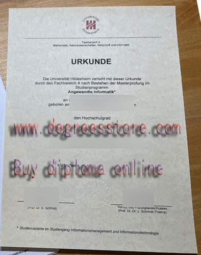 Universität Hildesheim Urkunde