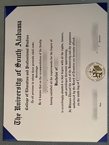 University Of South Alabama Degree sample