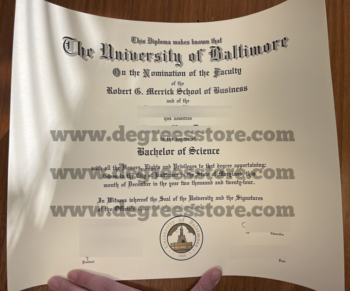 University of Baltimore Diploma
