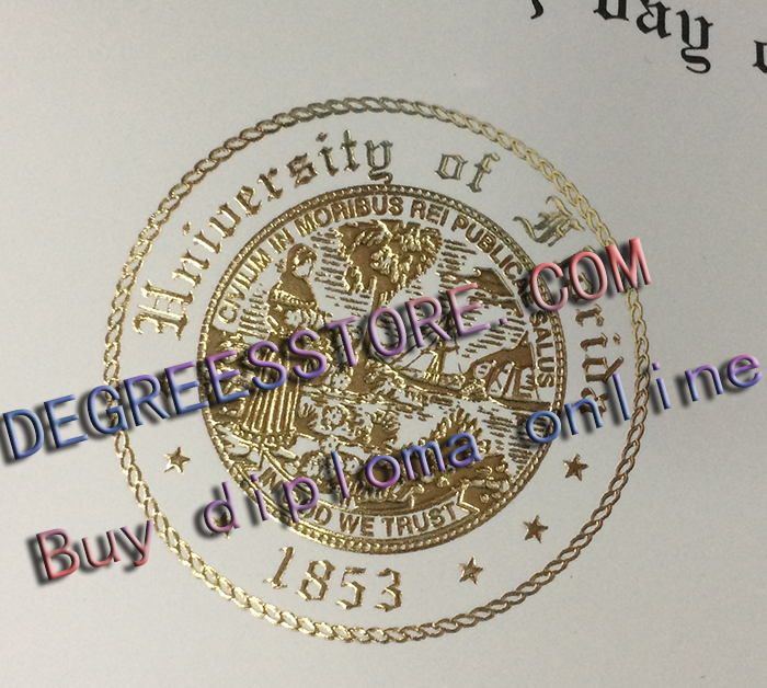 University of Florida degree gold seal