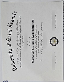 University of Saint Francis (Indiana) diploma certificate