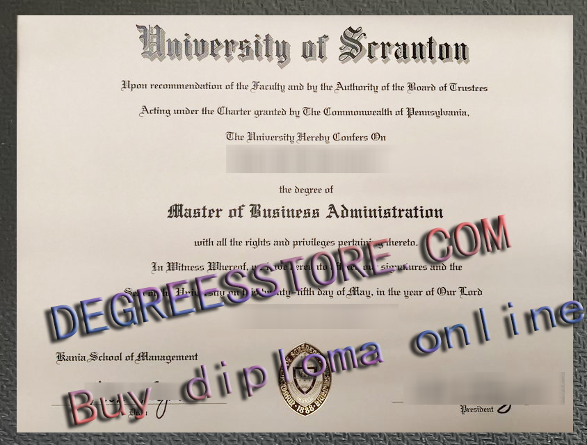 University of Scranton degree