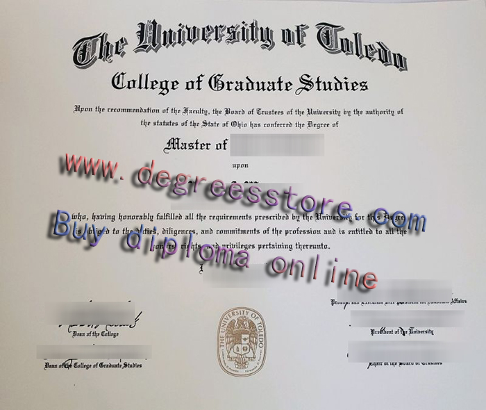 University of Toledo diploma