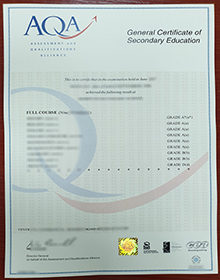 AQA GCSE certificate