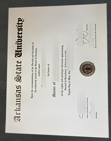 Arkansas State University degree certificate
