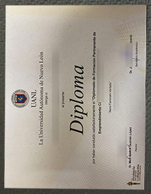 Autonomous University of Nuevo León diploma