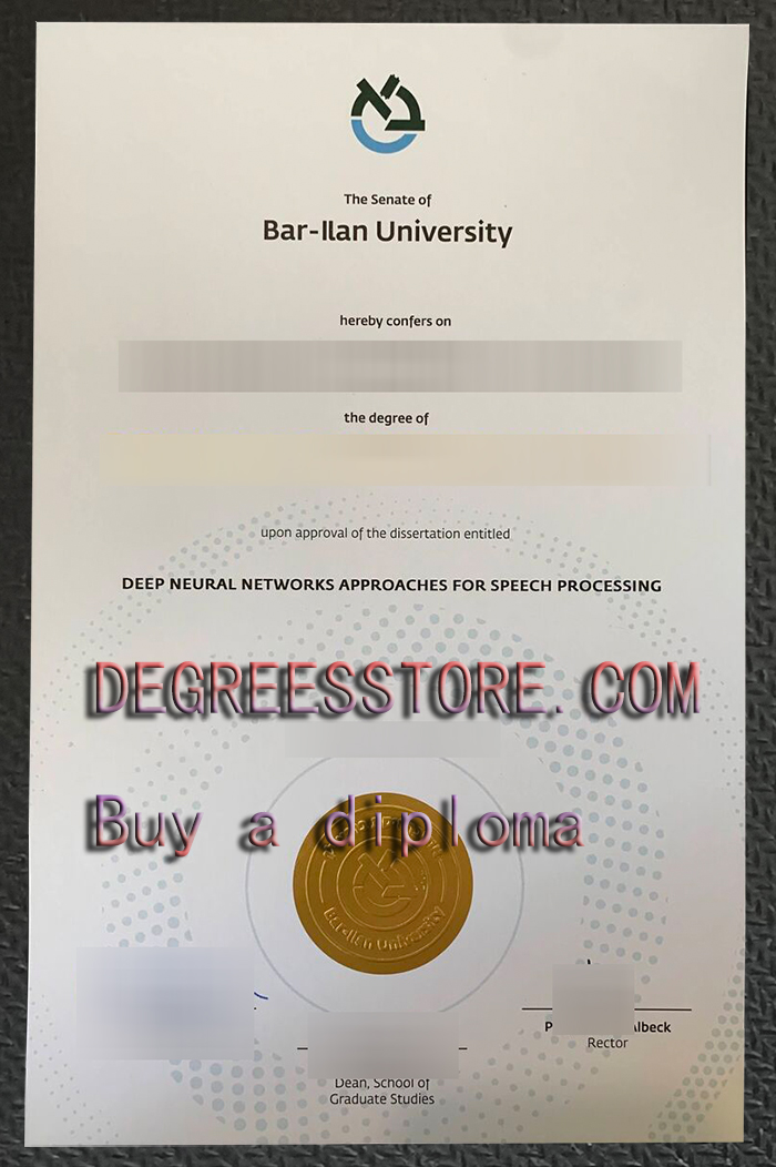 Bar-Ilan University degree