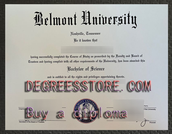 Belmont University degree