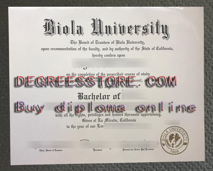 Biola University degree