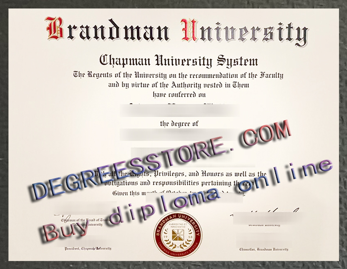 Brandman University diploma