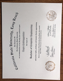 CSULB degree certificate
