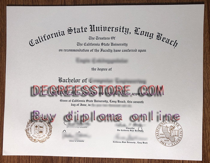 CSULB degree certificate