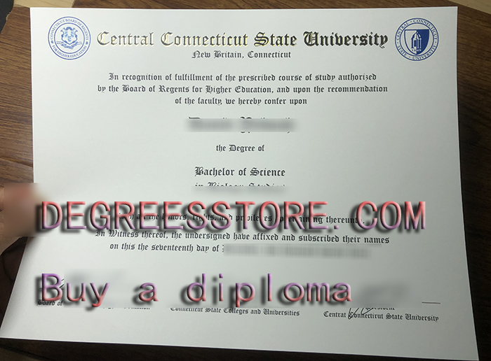 Central Connecticut State University diploma, CCSU degree
