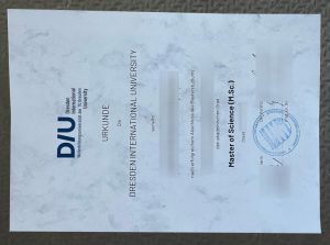 Dresden International University Urkunde