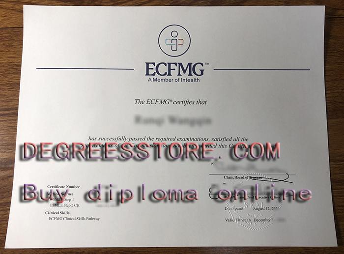 ECFMG Certificate ECFMG Certificate