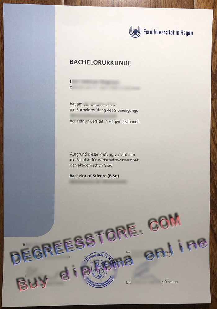 FernUniversität in Hagen Urkunde