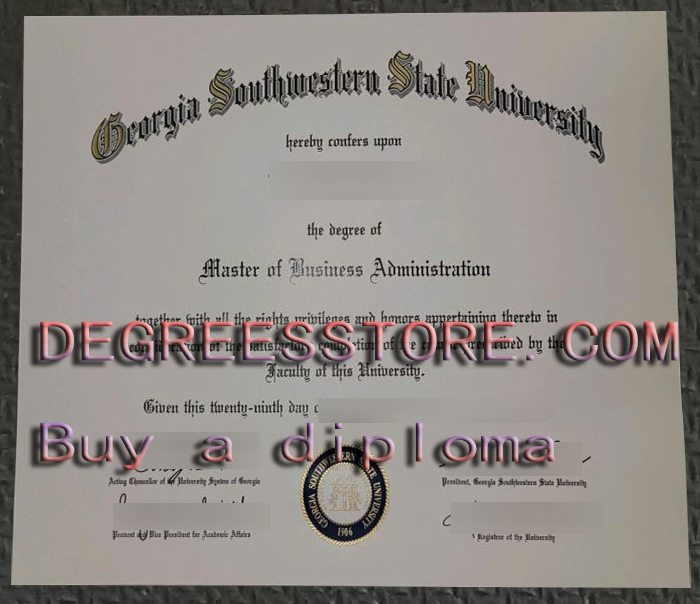Georgia Southwestern State University diploma Georgia Southwestern State University diploma