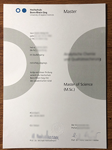 Hochschule Bonn-Rhein-Sieg Urkunde