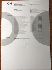 Hochschule Bonn-Rhein-Sieg Zeugnis