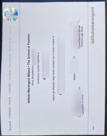Istituto Marangoni diploma sample