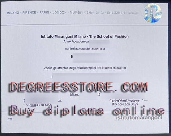 Istituto Marangoni diploma