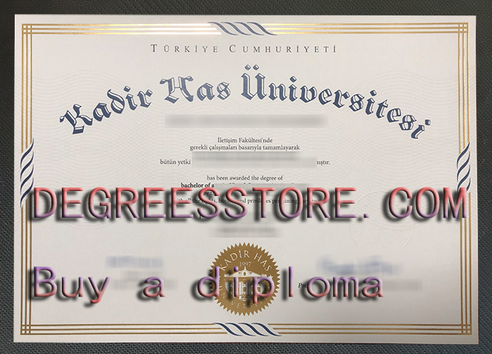 Kadir Has Üniversitesi diploma
