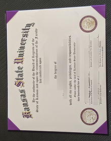 Kansas State University diploma certificate