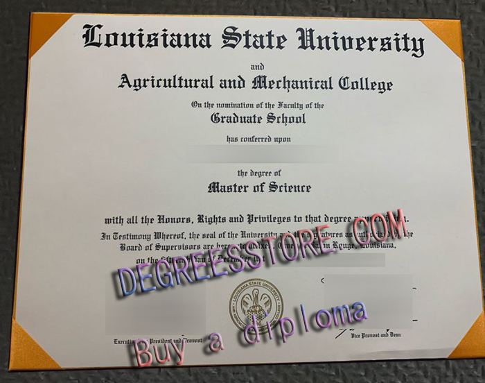 Louisiana State University diploma