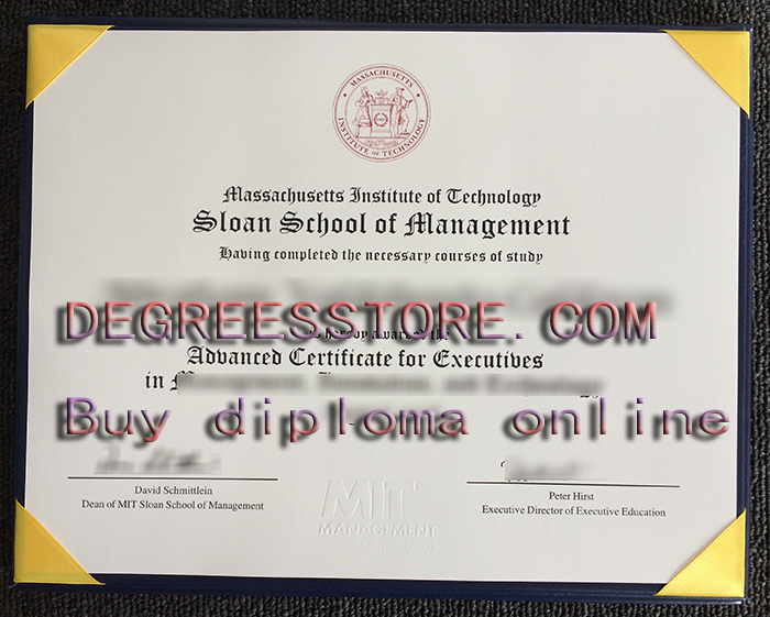 MIT Sloan School of Management Certificate