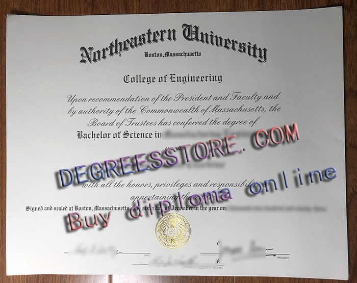 Northeastern University diploma