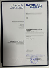 RWTH Aachen University Urkunde
