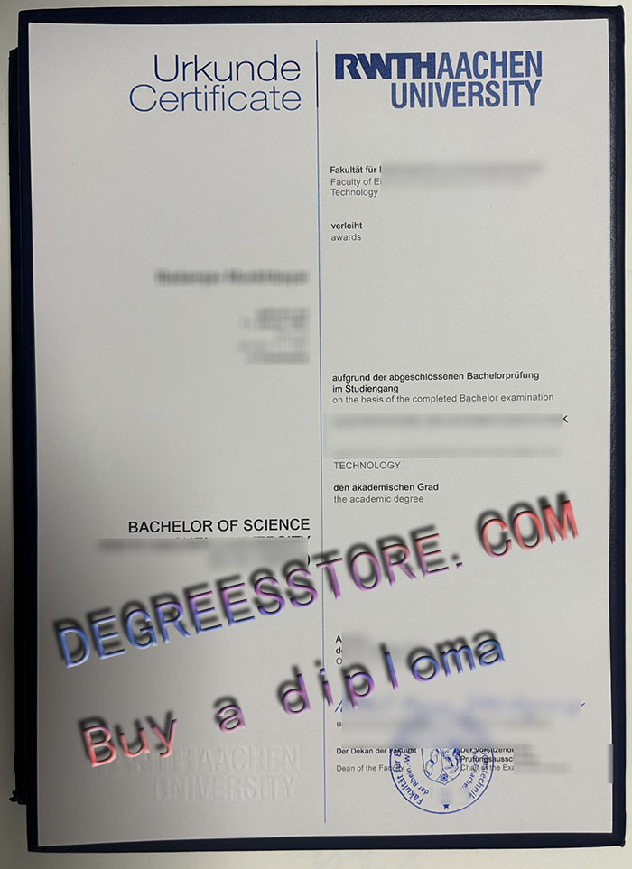 RWTH Aachen University Urkunde