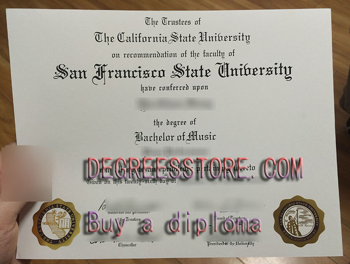 SF State diploma, SFSU degree
