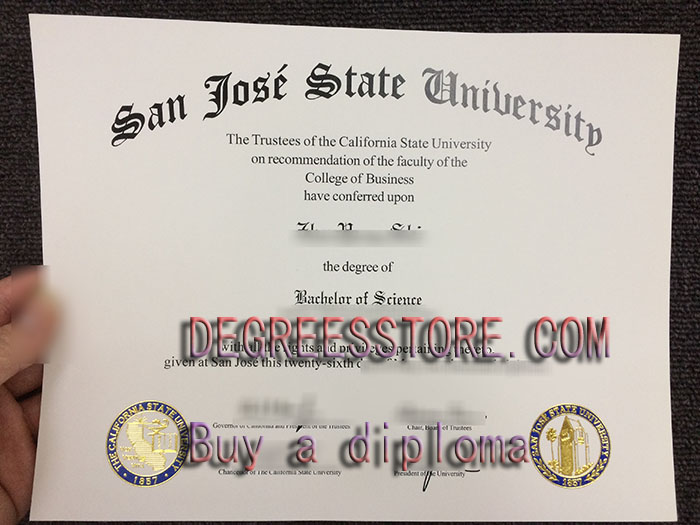 San Jose State diploma