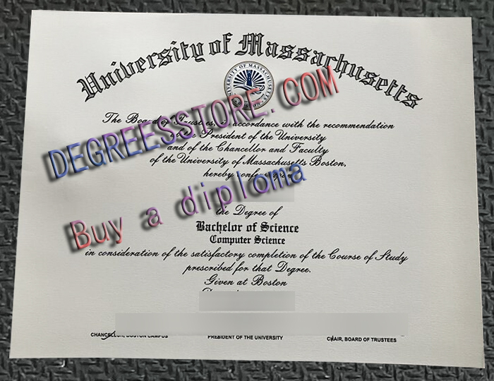 UMass Boston degree, UMass Boston diploma