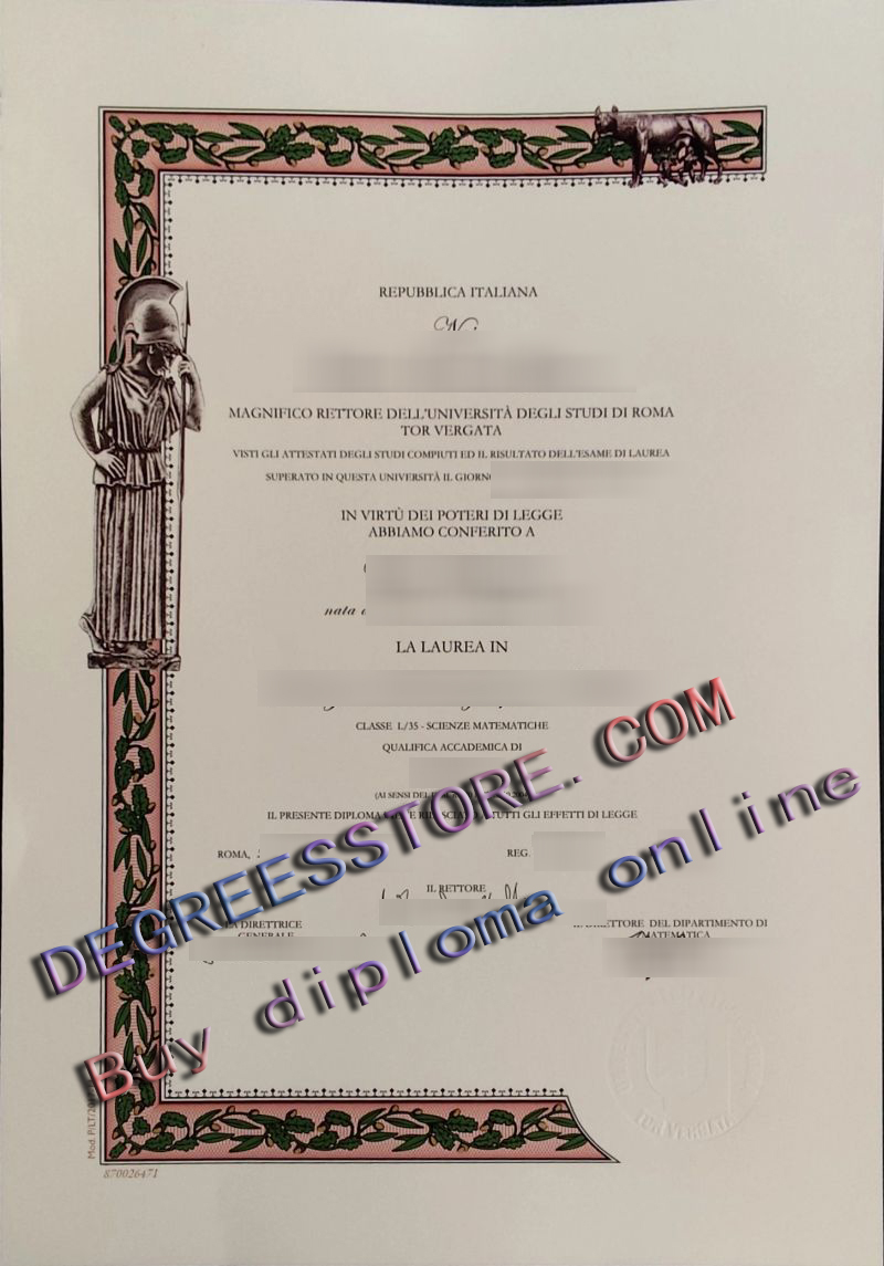 Università degli Studi di Roma Tor Vergata degree Università degli Studi di Roma Tor Vergata degree