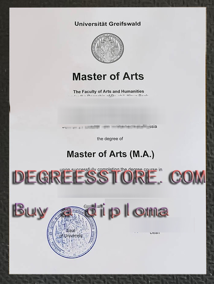 Universität Greifswald diploma