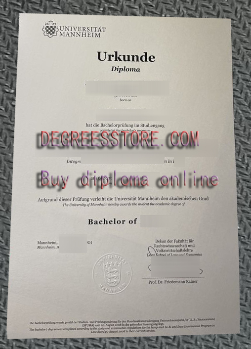 Universität Hildesheim Urkunde 