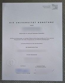 Universität Konstanz Urkunde