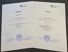 Universität Trier urkunde und Zeugnis sample