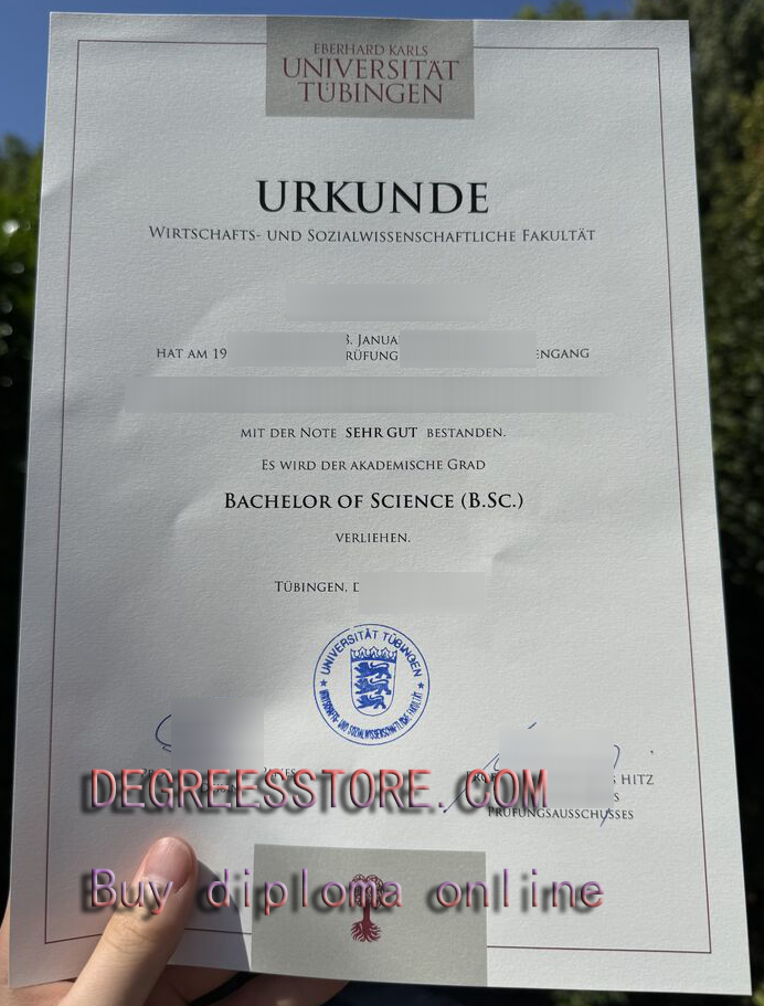 Universität Tübingen urkunde