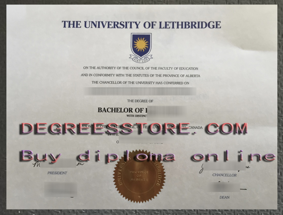 University of Lethbridge diploma, University of Lethbridge degree,