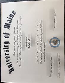 University of Maine diploma sample